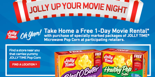 How A Reader Scored 6 Boxes of Jolly Time Popcorn, 6 Redbox Codes AND 2 Bags for $9