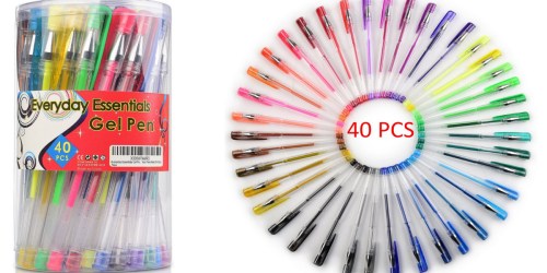 Amazon: Set of 40 Everyday Essentials Gel Pens with Barrel Case Only $9.95 (Reg. $29.95)