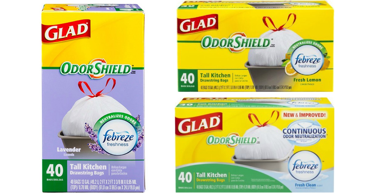 Target Glad OdorShield Trash Bags 4045 Count Only 6.47 (Reg. 11.99)