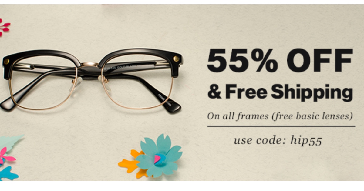 Need New Glasses? Complete Pair of Prescription Glasses 22 Shipped