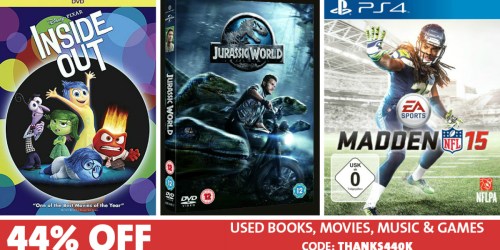 goHastings: Extra 44% Off Used Books, Movies, Music & Games (Today Only)