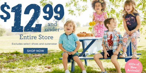 Gymboree: Free Shipping On Any Order = Select Tees & Tanks $3.49 Shipped (Regularly $15.95)