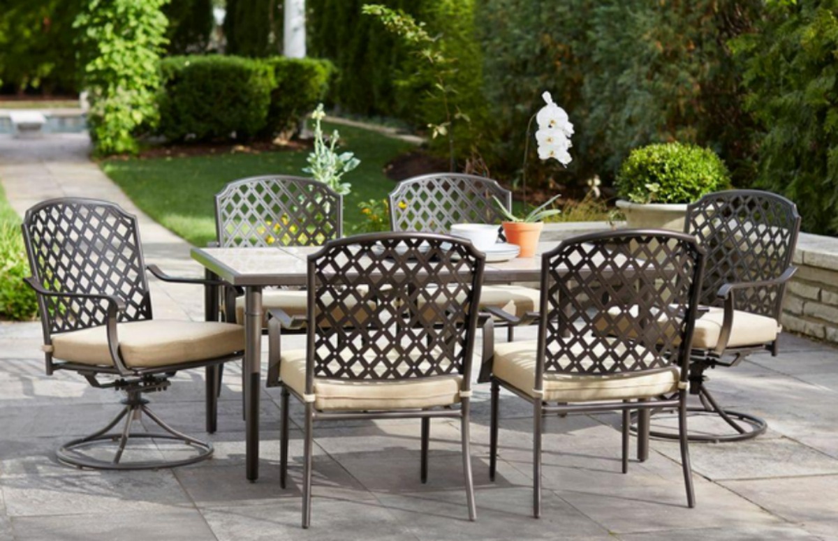 Home depot 7 piece online patio set hampton bay