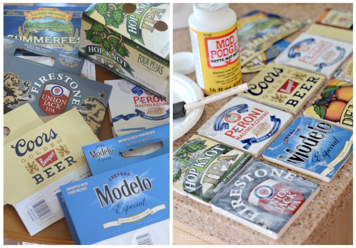 DIY Beer Coasters Father s Day Gift Idea