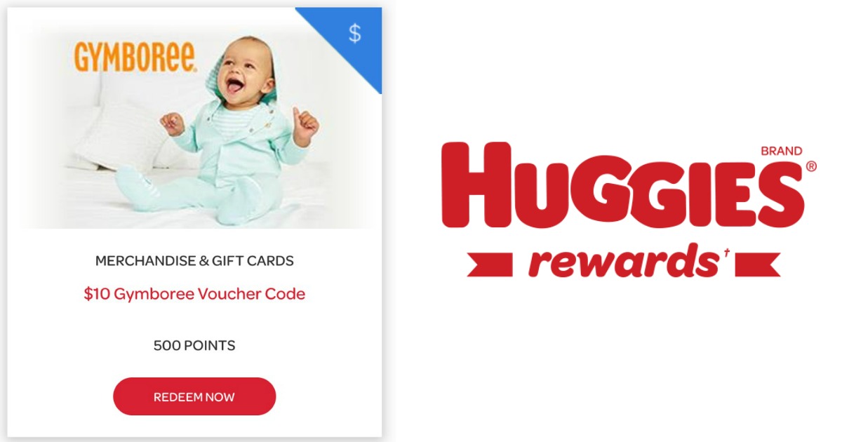 Huggies Rewards 10 Gymboree Voucher Only 500 Points (+ FREE Shipping