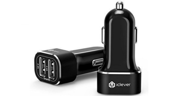 iClever BoostDrive SmartID Technology 24W 4.8A Dual USB Car Charger