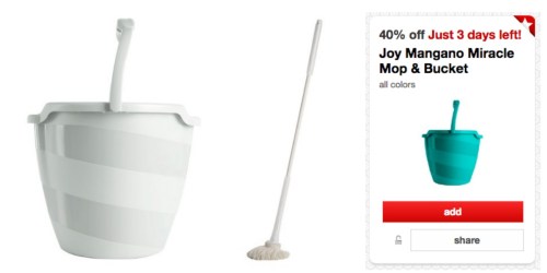 Target Clearance: Joy Mangano Miracle Mop & Bucket Possibly Only $5.24 Each