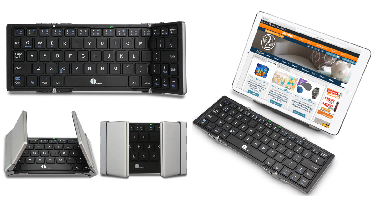 Amazon Foldable Bluetooth Keyboard Only 30.99 Works With Most Smart