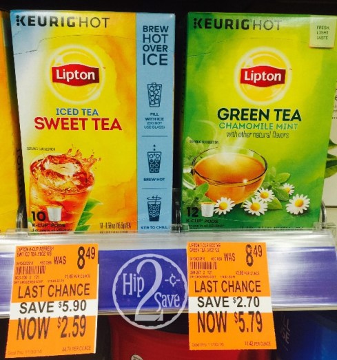 Lipton Tea K-Cups at Walgreens Hip2Save