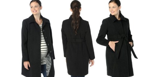 Kohl’s: Maternity Oh Baby by Motherhood Belted Faux-Wool Coat Only $18.90 Shipped