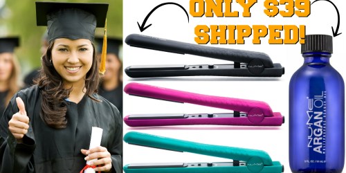 NuMe Silhouette Flat Iron ONLY $39 Shipped (+ FREE Argan Oil Treatment – $49 Value!)