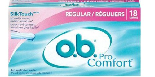 Smiley 360: FREE o.b. Tampons 18-Count Pack + Full-Value Coupon (If You Qualify)