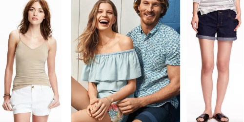 OldNavy.com: Free Shipping on ANY Order + 50% Off = $2.02 Camis, $6.75 Denim Shorts & More