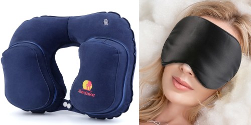 Amazon: Inflatable Travel Pillow Only $5.99 (Regularly $26.99) & More
