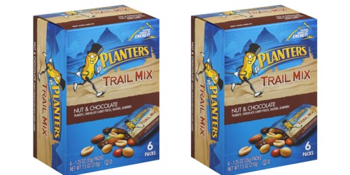 Amazon: Planters Nut & Chocolate Trail Mix 6 Pack Box ONLY $2.39 (Just 40¢ Per Pack)