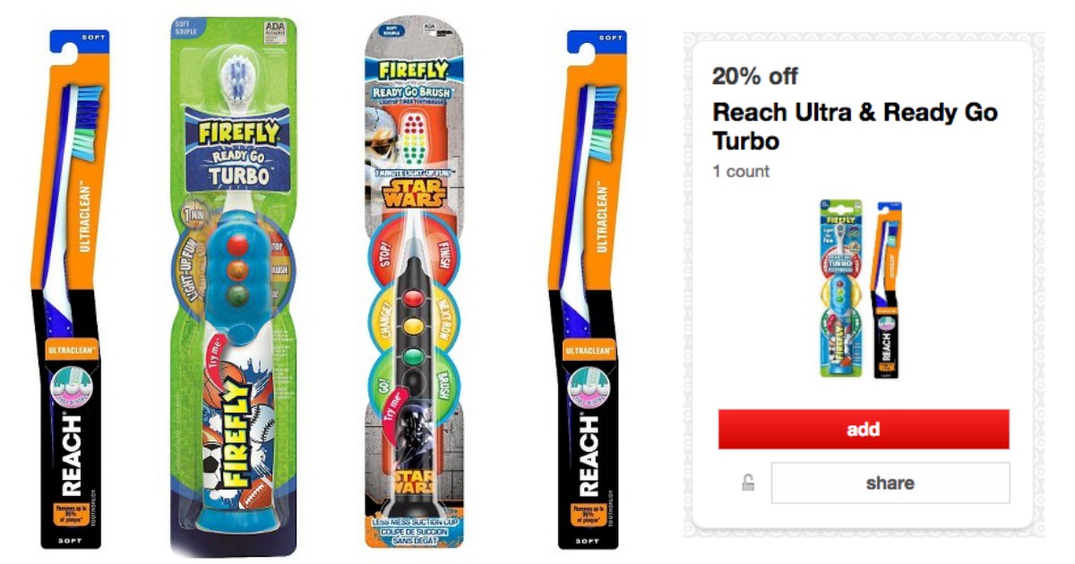 Target: Reach Toothbrushes Only 38¢ Each (NO Coupons Needed!)