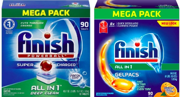 Amazon Finish Amazon: Finish Dishwasher Detergent Tabs 90-Count Only $9.44 Shipped