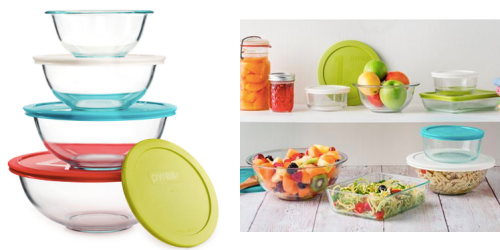 Macy’s: Pyrex 8-Piece Mixing Bowl Set with Colored Lids Only $11.24 (Reg. $39.99)