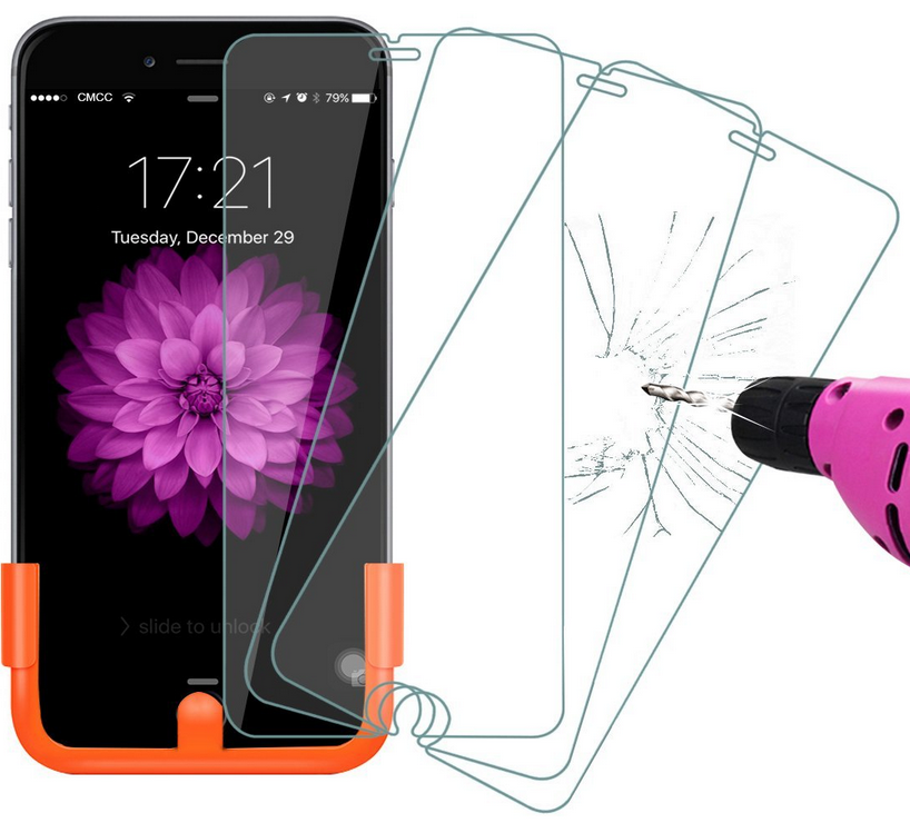 Amazon iPhone 6 Plus Glass Screen Protectors 3Pack Only 4.99 + FREE