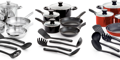 Macy’s: Stainless Steel 12-Piece Cookware Set Only $22.49 (Reg. $119.99) + More