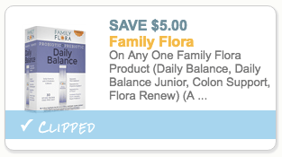 Family Flora probiotics coupon