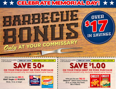 Great Coupon Booklet available at your local Commissary in May