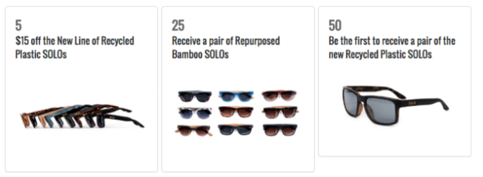 Solo Sunglasses rewards