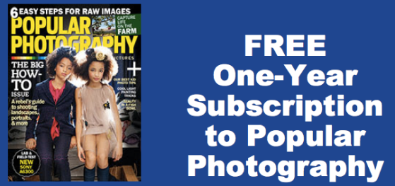 FREE Popular Photography Magazine Subscription