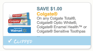 Colgate toothpaste coupon