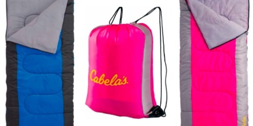 Cabela’s: Boys’ or Girls’ Sleeping Bag w/ Storage Sack ONLY $8.88 (Regularly $29.99)