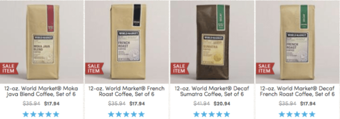 Cost Plus World Market Coffee
