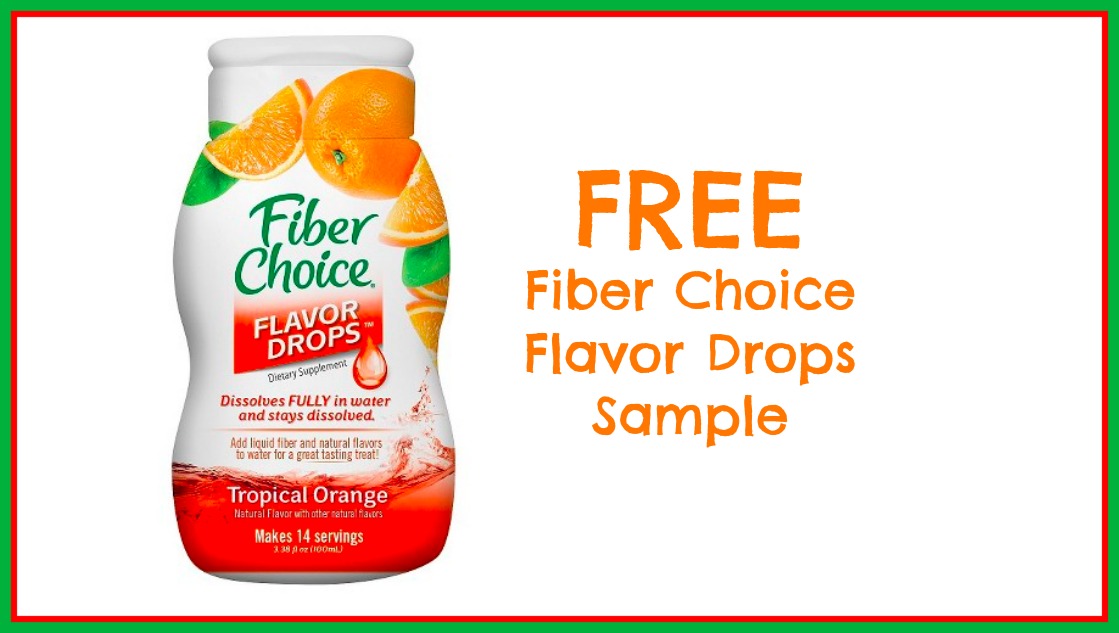 Target Sample Spot FREE Fiber Choice Flavor Drops Sample (If You Qualify)