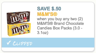 M&M's coupon