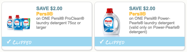 Persil detergent coupons