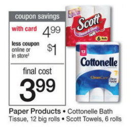 Walgreens upcoming Cottonelle sale