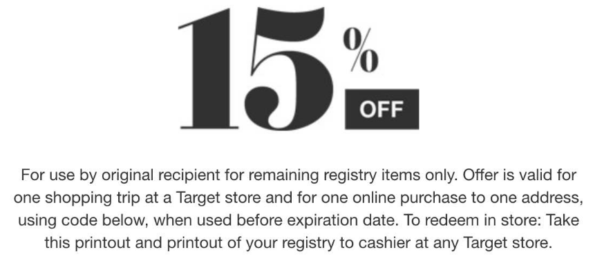 target registry completion coupon