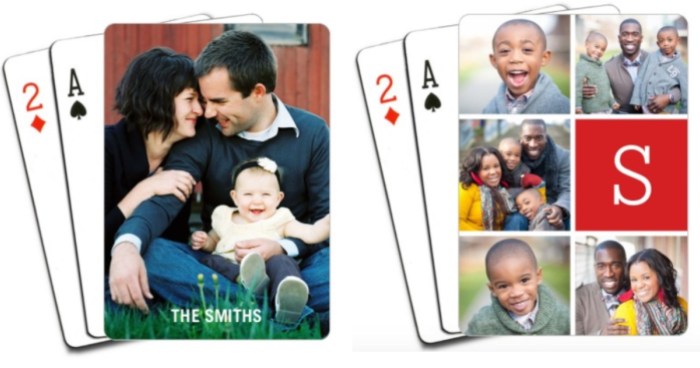 Set of Personalized Shutterfly Playing Cards