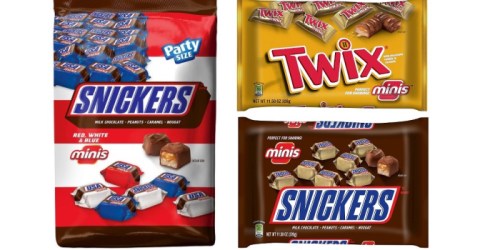 New $1.50/2 Snickers, Twix or Milky Way Minis Coupon = Nice Deal at Target