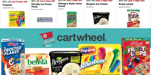 Target Cartwheel: 10 New Grocery Offers (Save On Popsicles, Kellogg’s Cereals, Ritz & More)