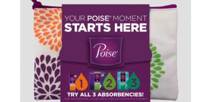 Request FREE Poise Starter Pack (Includes Cute Pouch)