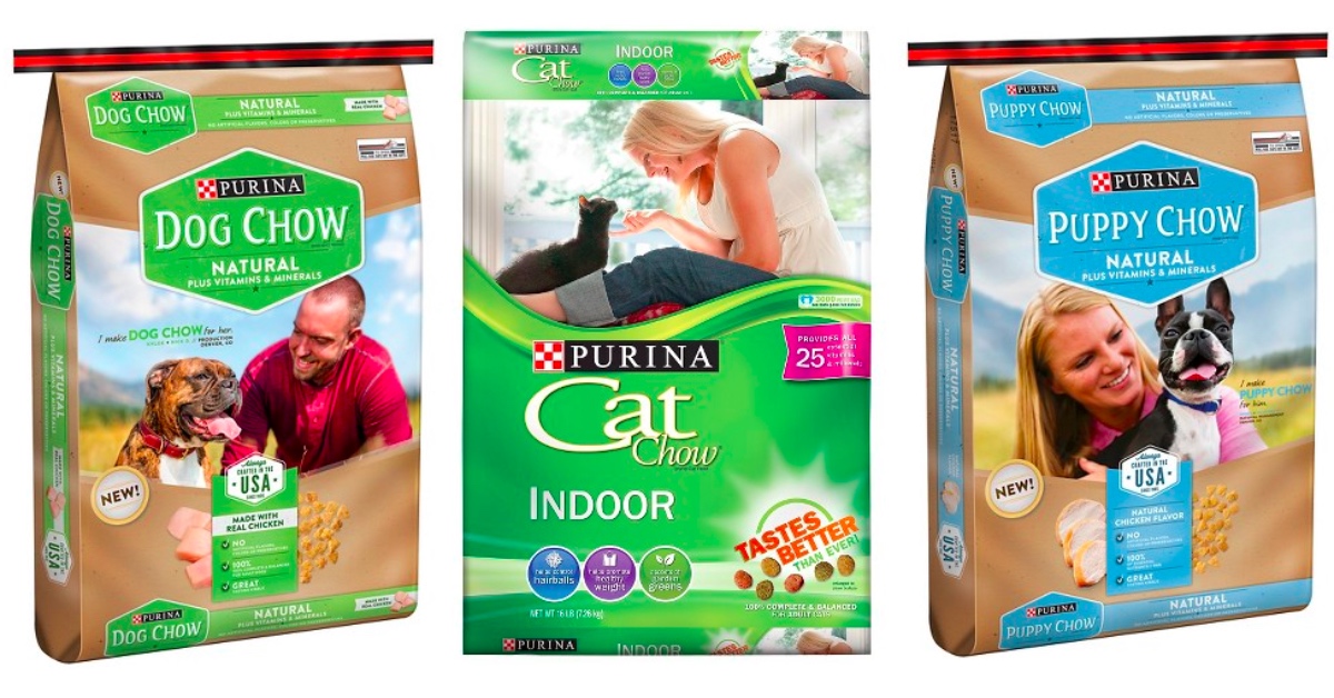 NEW Pet Food Coupons 99 Purina Dog Chow Natural 4lb Bag at