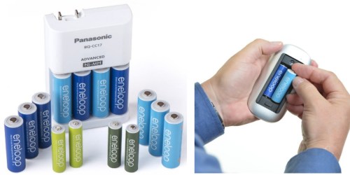 Amazon: Panasonic Eneloop Battery Charger AND 14 Batteries ONLY $25.99 (Regularly $33)