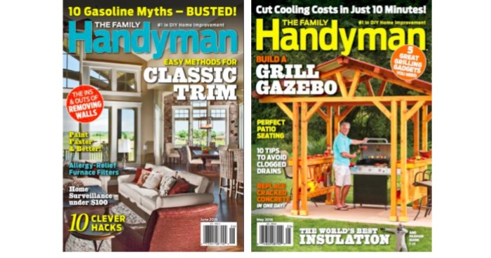 1-year subscription to The Family Handyman Magazine