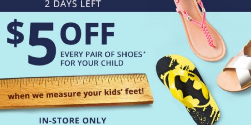 Payless: *HOT* $5 Off ALL Kids’ Shoes Email Coupon (Valid In-Store, Through 5/22 Only)
