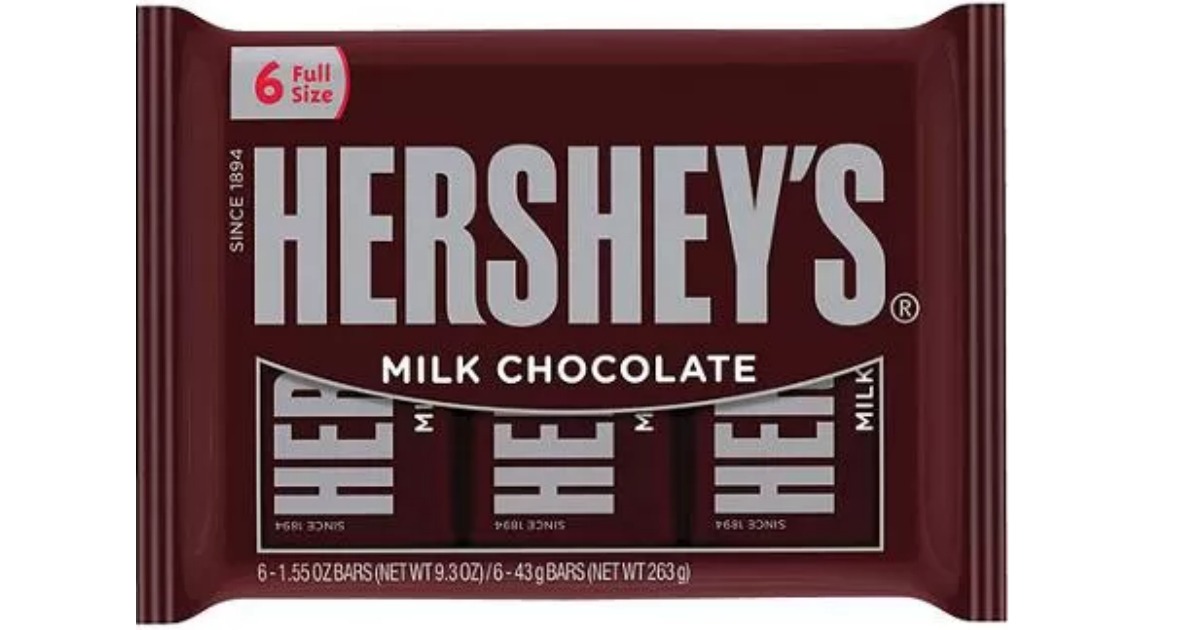Rite Aid 6Count Hershey's Chocolate Bars Only 49¢ Starting 5/29
