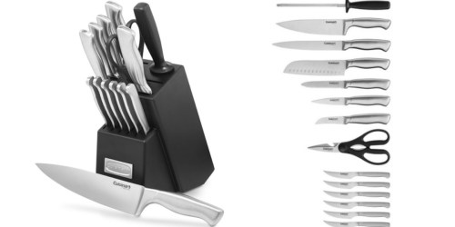 Cuisinart 15-Piece Stainless Steel Knife Block Set Only $42.95 Shipped (Regularly $130)