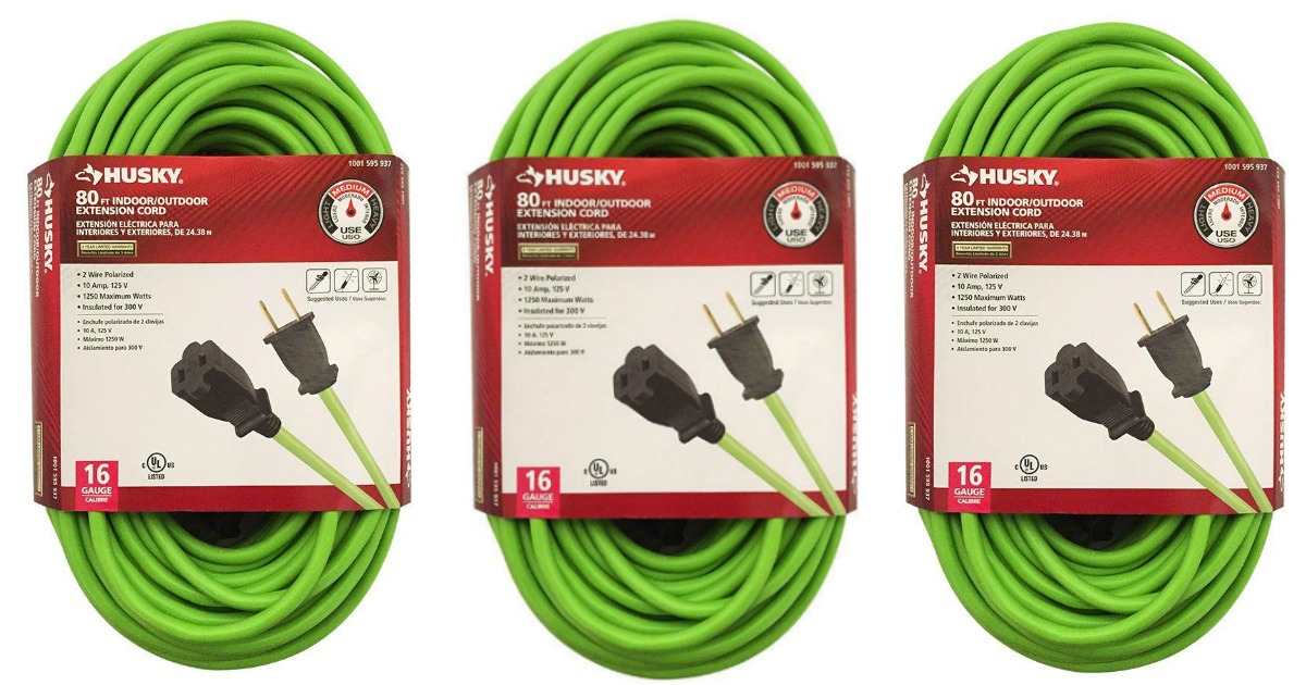 Home Depot: Husky 80-Foot Extension Cord Only $7.88 (Regularly $14.88) -  Today Only