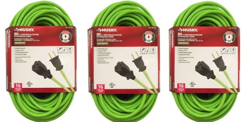 Home Depot: Husky 80-Foot Extension Cord Only $7.88 (Regularly $14.88) – Today Only