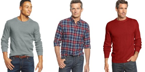 Macy’s: Men’s Big & Tall Flannel Shirts, Sweaters & Pullovers ONLY $3.99 (Regularly $60)