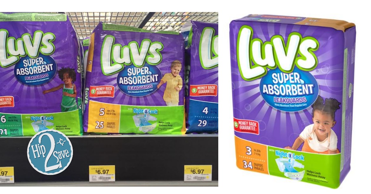 Luvs Jumbo Pack Diapers 3 at Walmart or Target